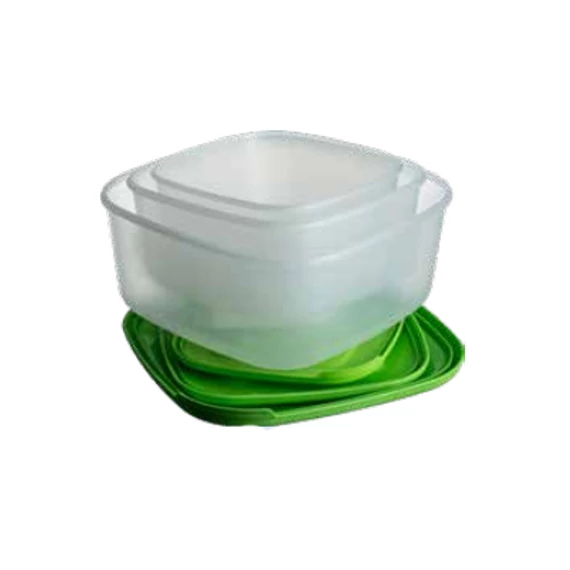 Ételszállító edény négyszögletes 3db-os szett  0.95L/1.5L/2.5L