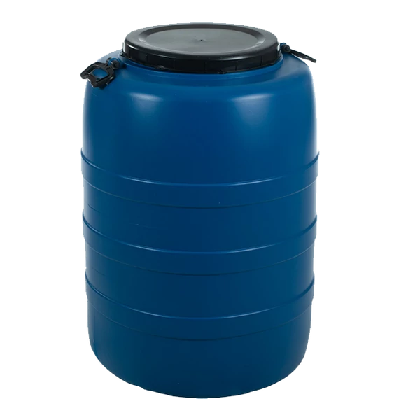 Hordó kék  200 L füles
